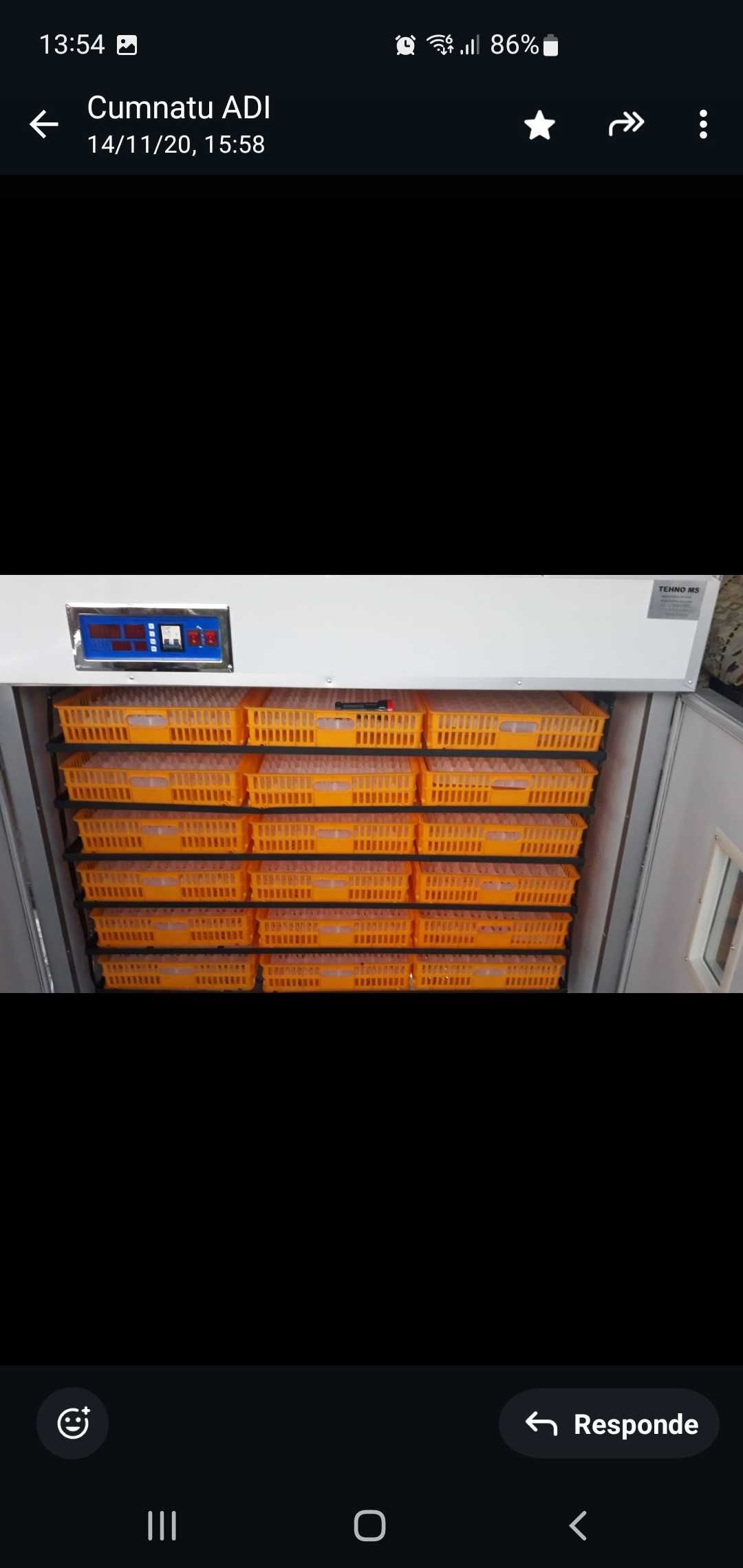 Incubator 1500 de oua