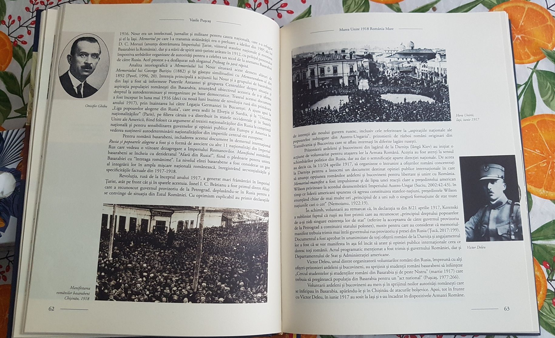 Marea Unire 1918 Romania Mare acte si documente, Vasile Pușcaș, nouă