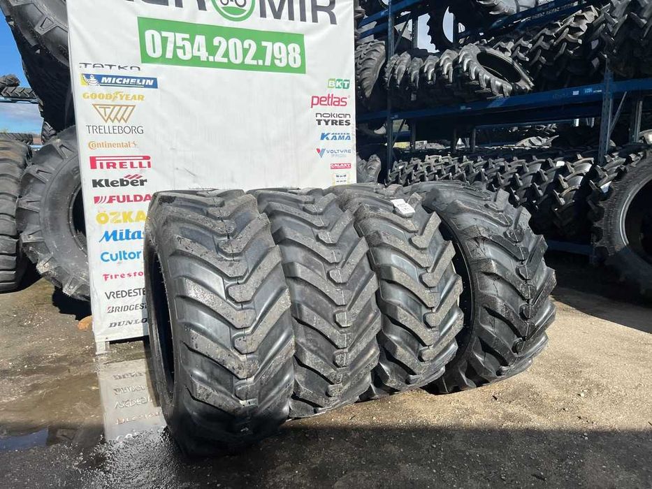 Anvelope noi 17.5L-24 cu 14 pliuri industriale marca OZKA pt buldo