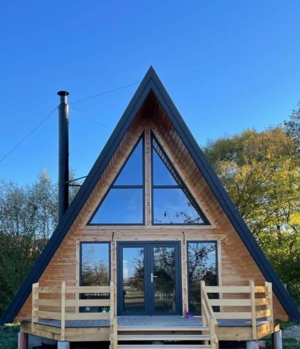 Construim cabane stil A-frame
