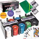Комплект за покер Texas Hold’Em Poker с 200 чипа и карти