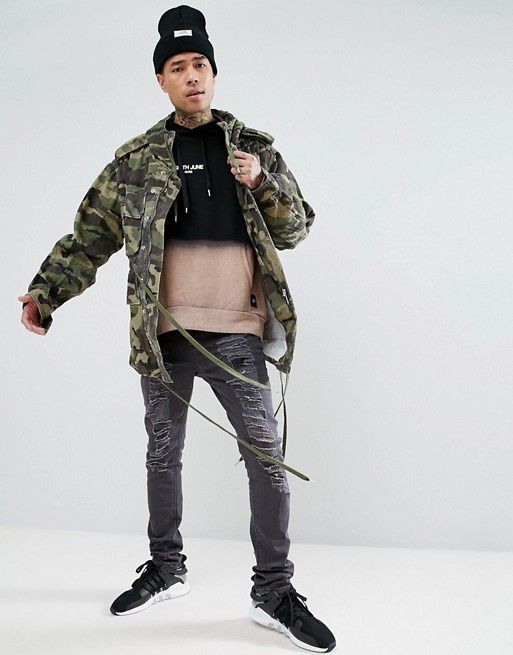 Geaca Parka Sixth June Camo - Fit de M-L