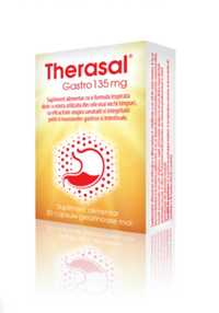 Therasal Gastro 135 mg​ 30cps, 2 cutii la pret de 1 Supliment piele