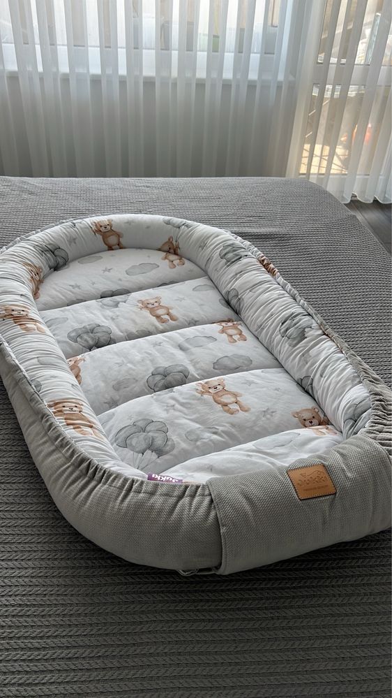 Продавам Cloudy Bears&Grey Velvet Голямо,двустранно бебешко гнездо XXL