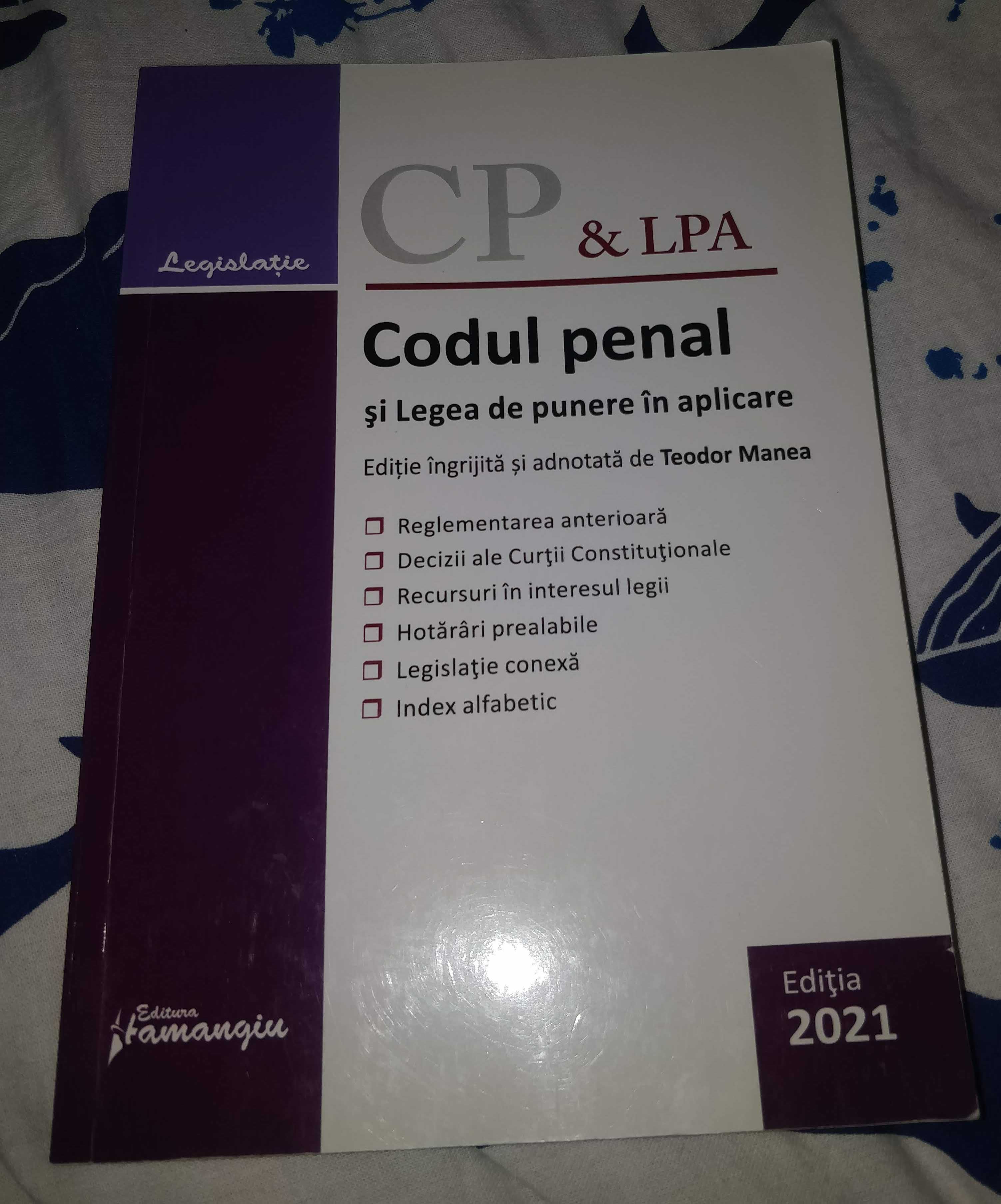 Codul penal și LPA