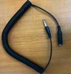Cablu audio spiralat cu jack 6,3 tata / mama, 5 m