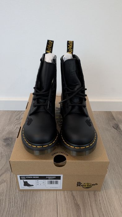 Dr Martens 1461 Vonda Mono Floral Softy T Black 36