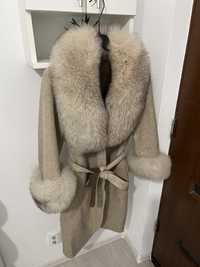Palton Alpaca, blană naturală