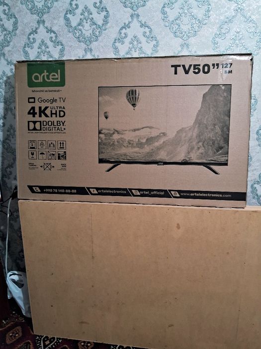 ARTEL smart 50 Google TV 4K ULTRA HD  каз рус Европа хам футбол канал