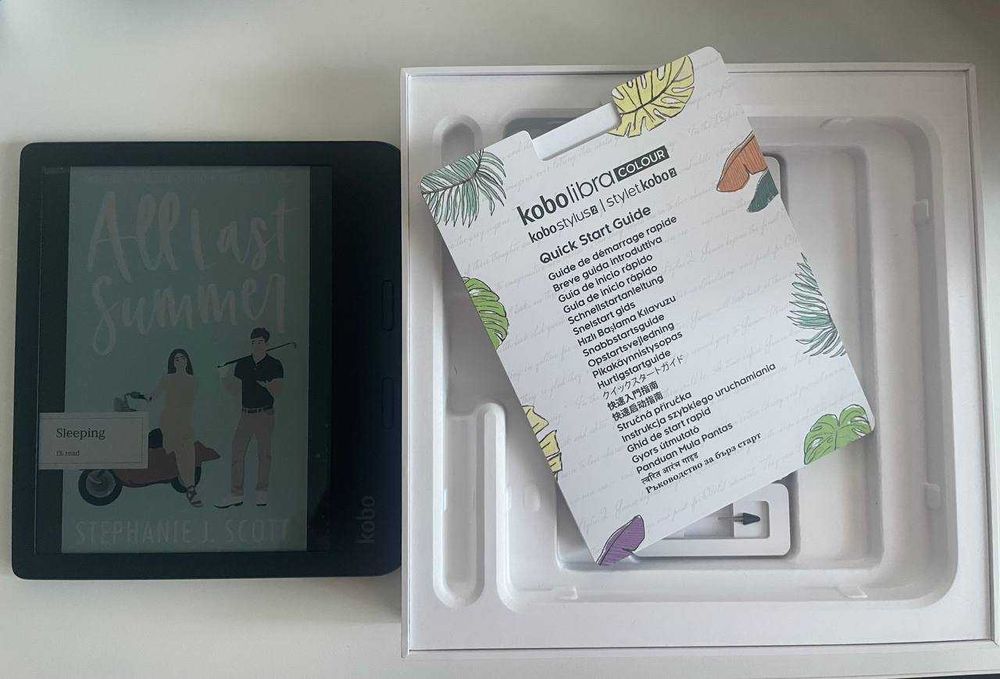 Kobo Libra Colour ca nou cu Kobo Stylus 2, husa si folie incluse