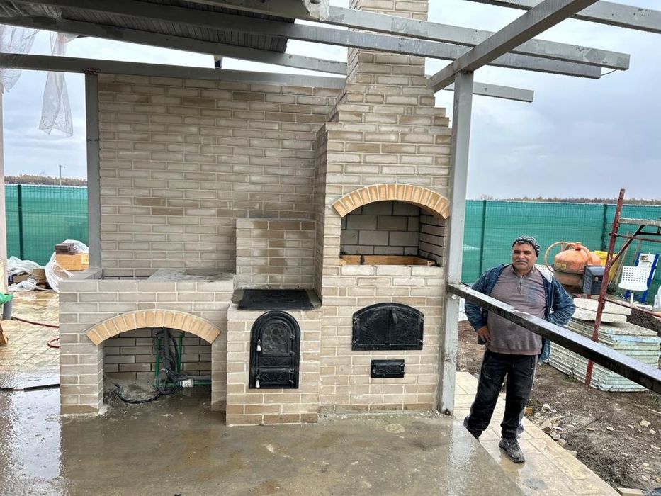 Grătar din cărămidă aparentă