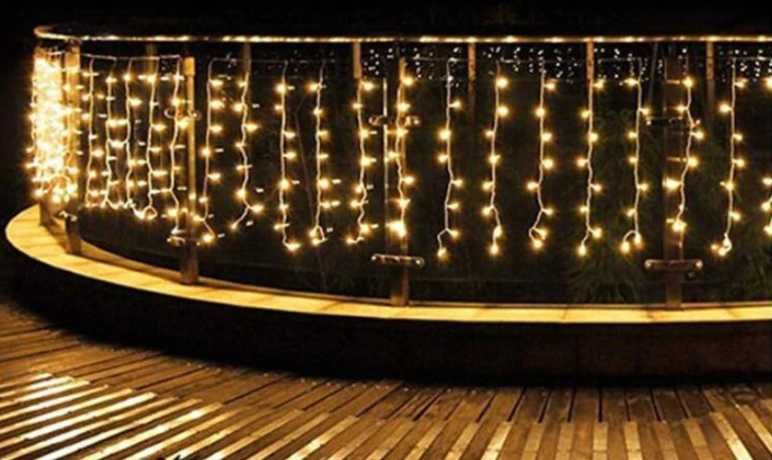 Мини Завеса водопад син/бял/шарен/Топло бял Водопад 2022г  ЛЕД модел