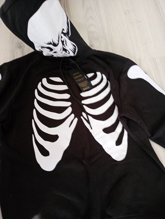 Set Hanorac si pantaloni Skeleton Halloween