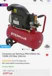 Compresor aer Steinhaus PRO-COM24, 24L, 1500W, 2CP, 8bar, 206l/min