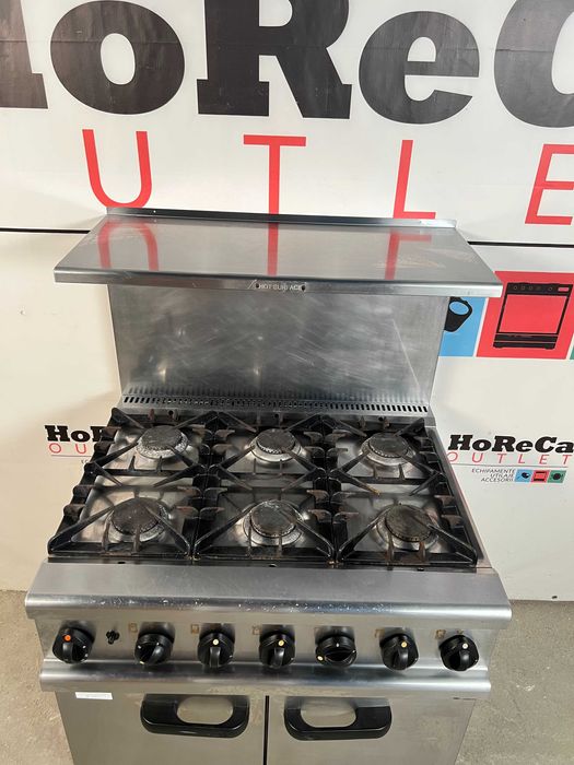 Lincat UK- Aragaz/ Masina gatit 6 focuri + Cuptor + Suprastructura