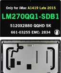 Дисплеи за Apple IMac LM270QQ1(SD] (B1) LCD LED 27" original display