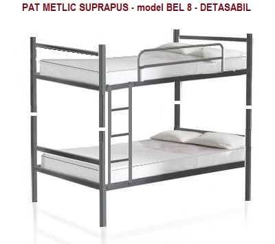 PROMOTIE Pat metalic etajat model BEL8 - Livrare din Stoc