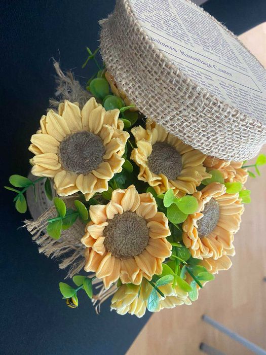 Букет от восък - Слънчогледи