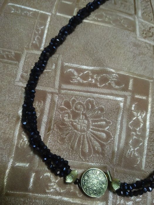 Бусы  из крупного бисера винтажные