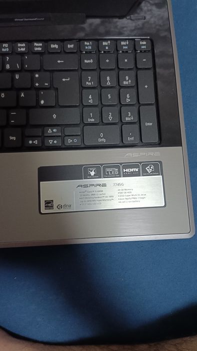 Acer Aspire 7745G 4G RAM/500 Gb