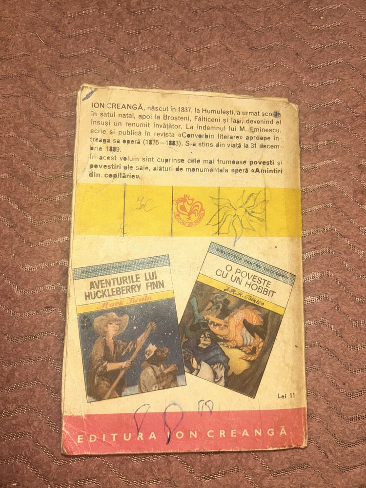 Cartea Povesti, Povestiri, Amintiri de Ion Creanga