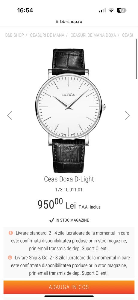 Ceas barbati Doxa