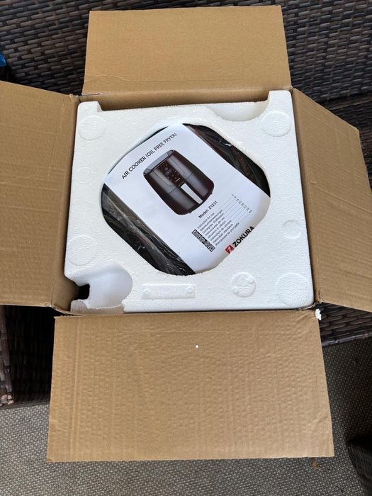 Friteuza cu aer cald Airfryer, Air fryer, 3,2 L, 1400 W - Zokura