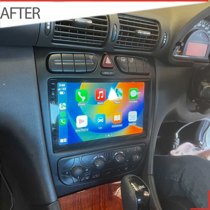 Navigatie GPS Android Mercedes C Class W203 W209 CLK CarPlay 1-8GB