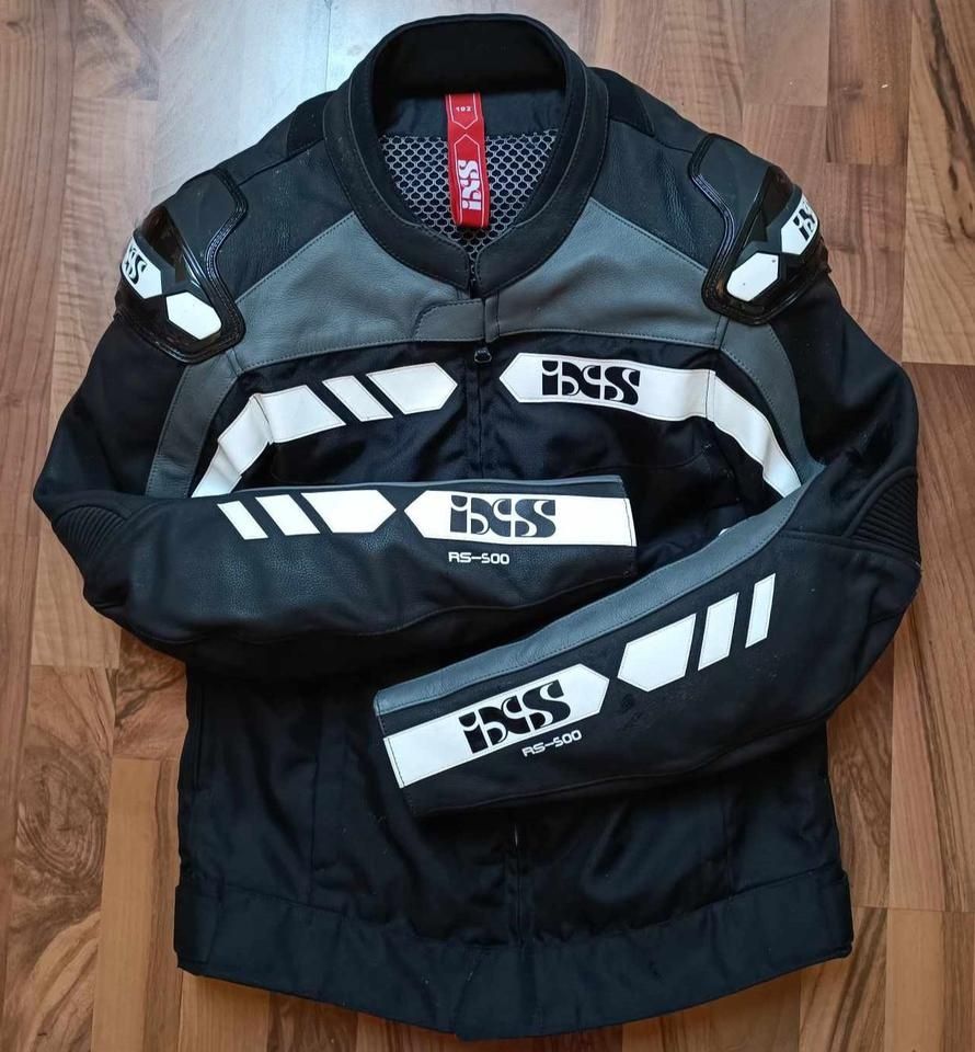 Geaca moto/ geaca motocicleta look sportiv material textil piele 52 54