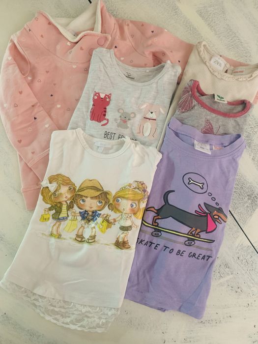 Детски блузки за момиче с дълъг ръкав по 10лв