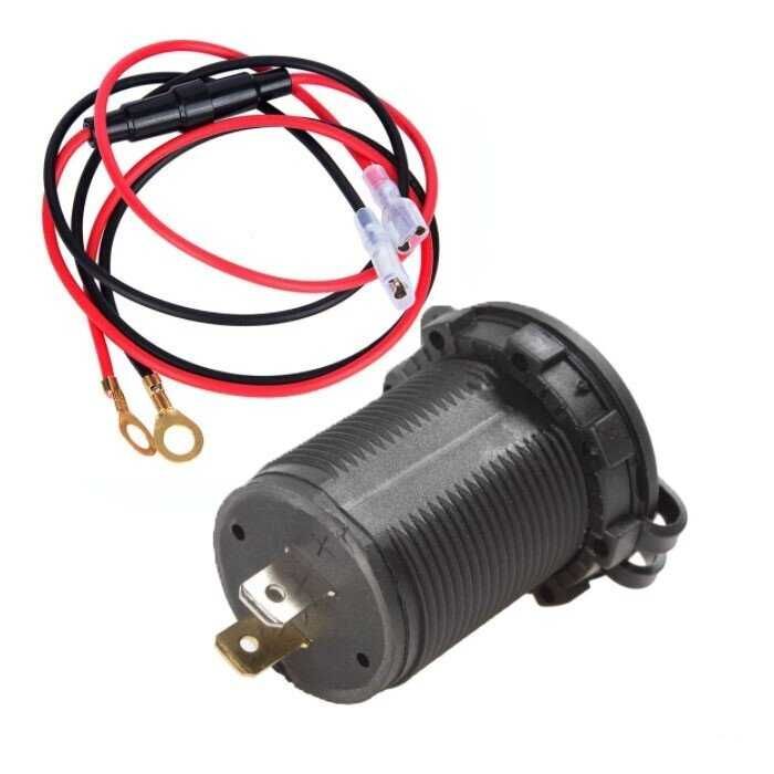 Адаптер за запалка с 2 USB порта и волтметър - 46054