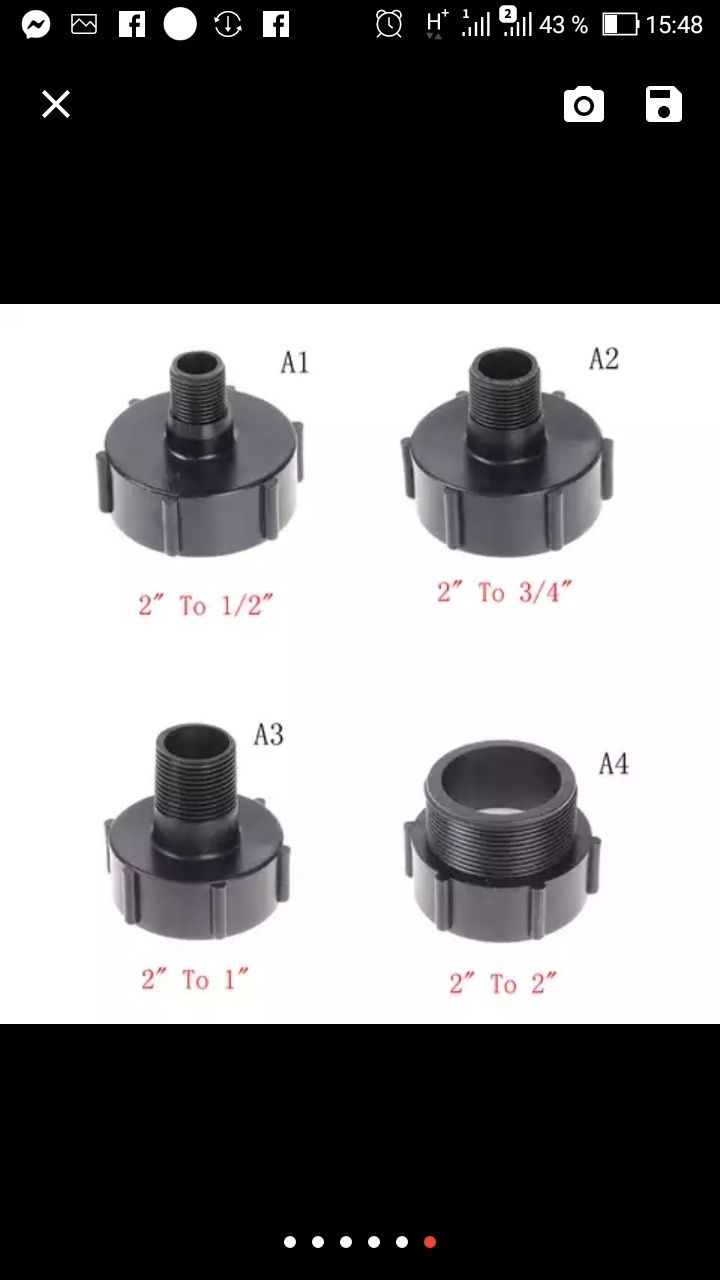 Reductie,robinet,adaptor,cupla,racord,Bazin, rezervor ibc 1000 l