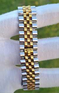 Bratara Rolex din inox inoxidabil placat cu Aur 14k