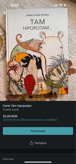 Carte tam hipopotam