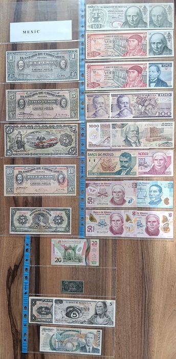 Bancnote străine, se vând la lot, prețul / bucată