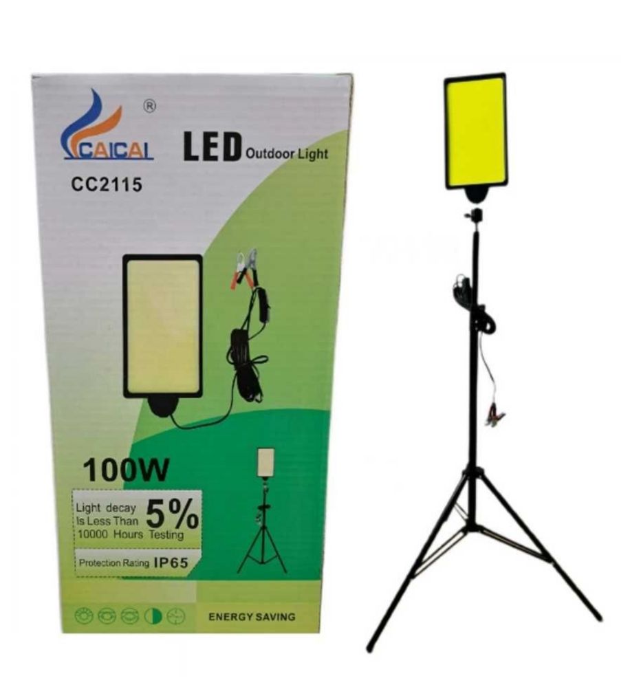 Lampa Pescuit Sau Camping putere 100 W LED cu trepied