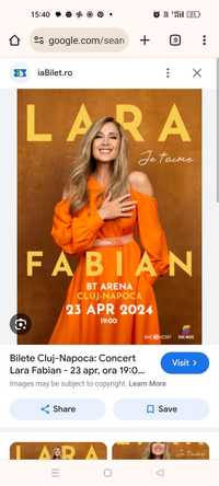 Bilete Concert Lara Fabian BT Arena