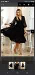 Rochie cu volane neagra