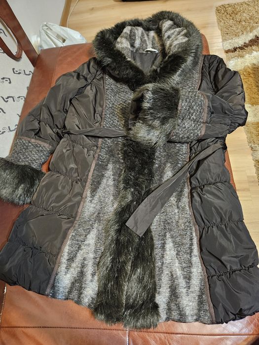 Зимно яке с кожени гарнитури