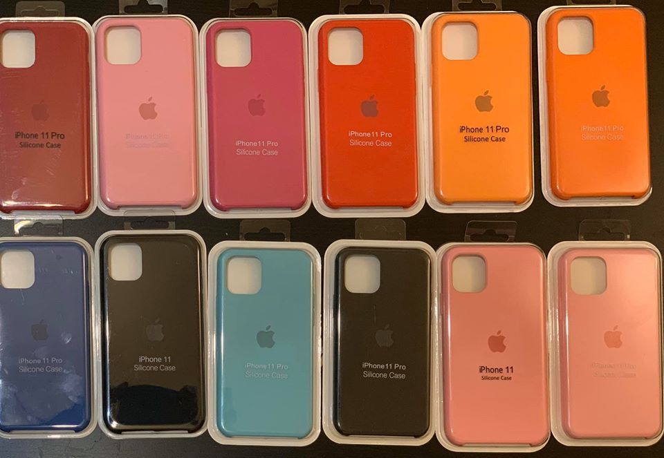 Huse Silicon Apple cu sigla Iphone X XS XR 11 11PRO 12 12PRO