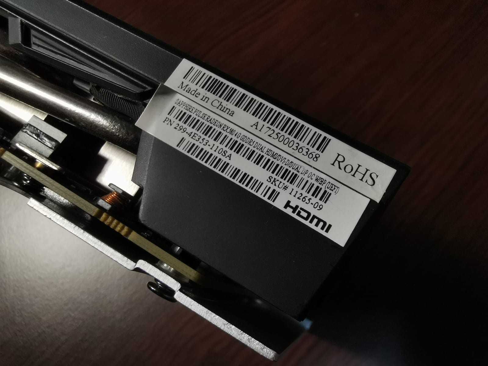 Placa VIdeo Sapphire AMD Radeon RX 580 PULSE 4GB