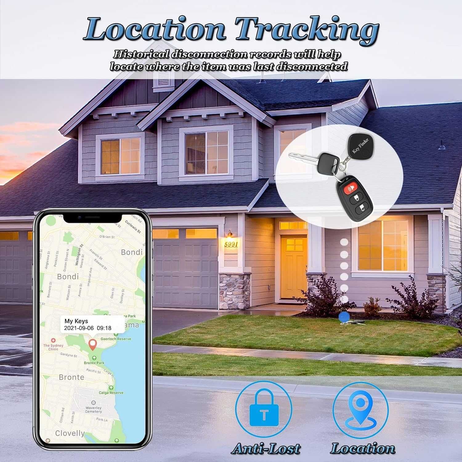 Комплект смарт тракери Key Finder Smart Wireless Tracker