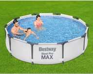 Басейн Bestway Steel Pro MAX, Помпа за филтриране, 3,05 м x 76 см