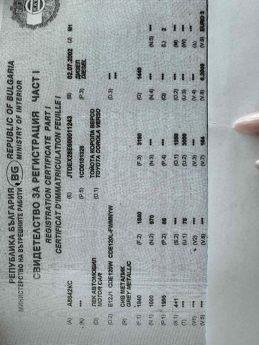 тойота корола на части