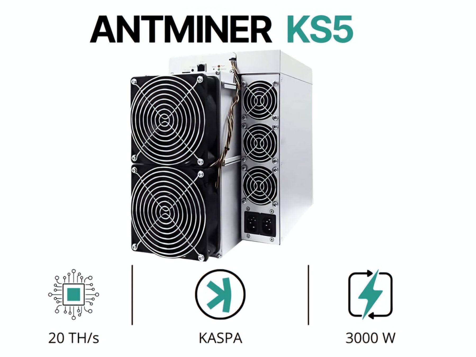 20TH/s Bitmain Antminer KS5 Kaspa (KAS), Майнър/Копачка за Каспа