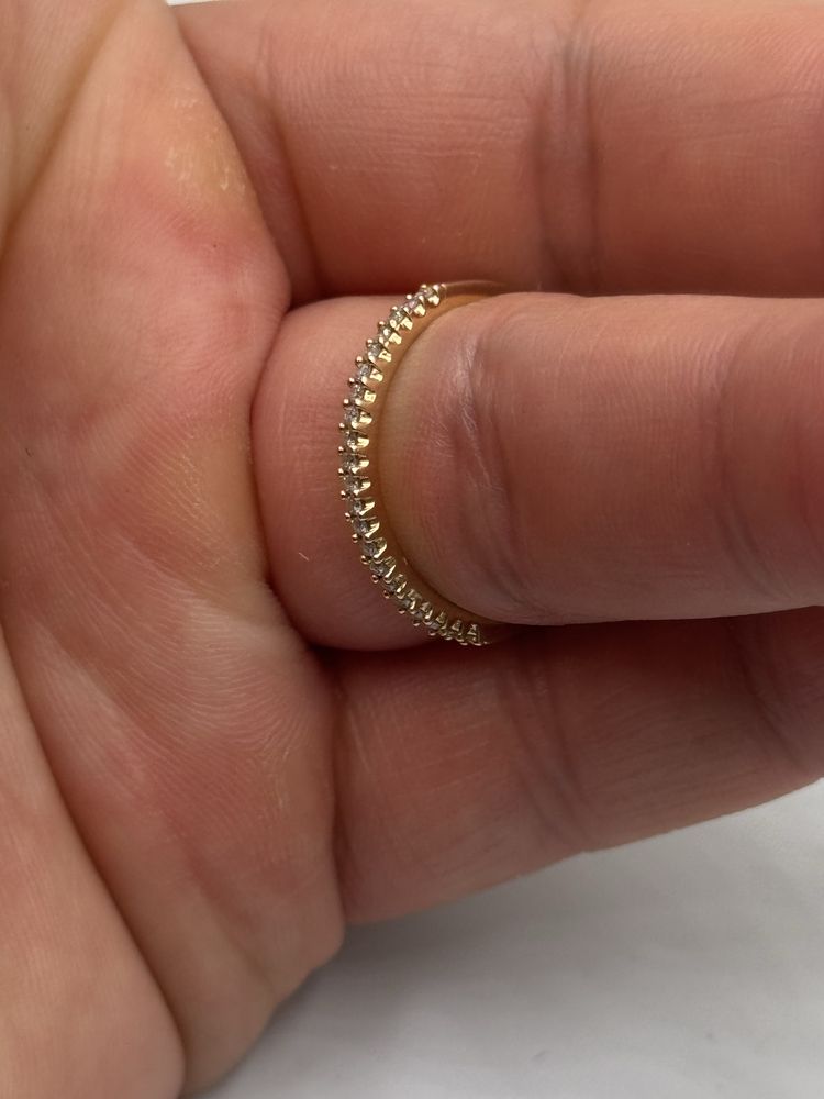 Inel Semi Eternity Aur 18 k Cu Diamante