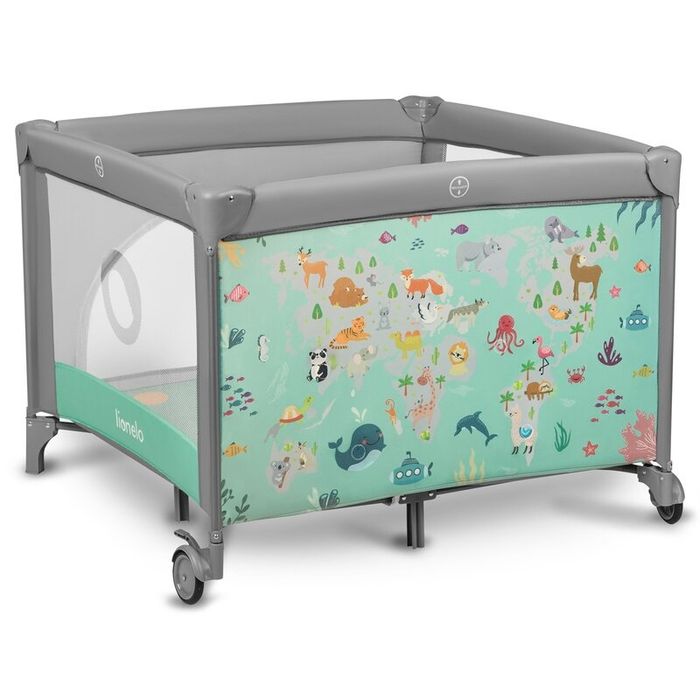 Tarc de joaca Lionelo pliabil, verde