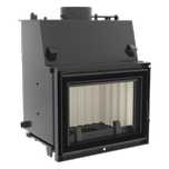 Semineu modern tip centrala captusit la interior cu samota de 15 kw