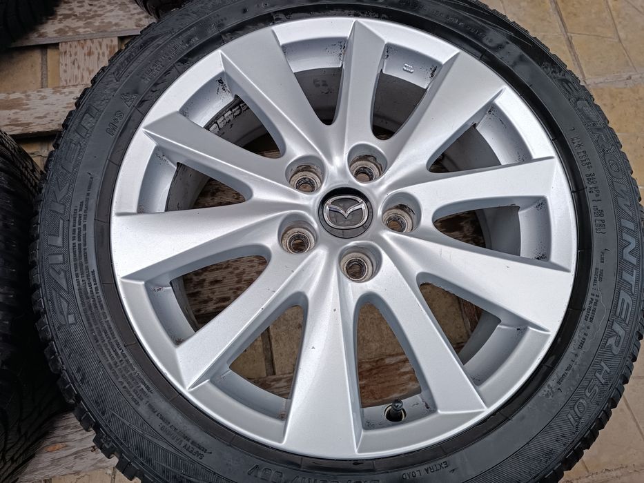 Лети джанти 17ки 5х114.3 Mazda + зимни гуми 215/50/17 Falken