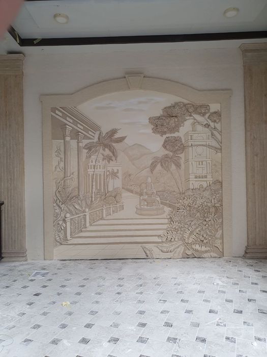 Фрески, барельефы и настенные украшения! Devorga foto va bo‘rtma rasm!